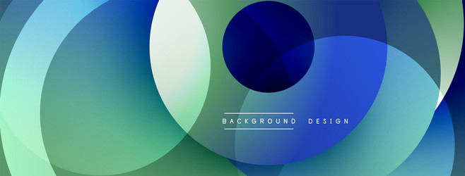 abstract design overlapping circles create vector image
