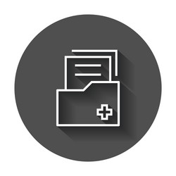 document flat icon archive data file symbol logo vector image