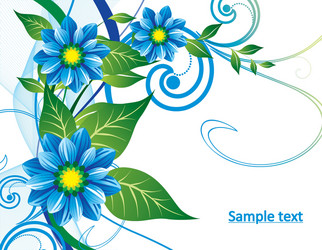 Floral background vector