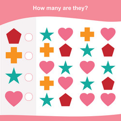 how many counting game vector image