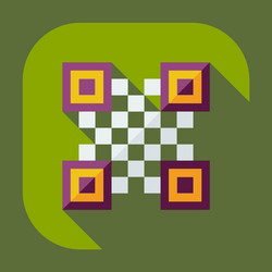 flat modern design with shadow icons qr code vector image