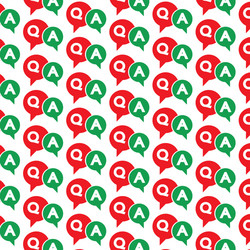 pattern background question and answer speech vector image