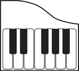 Piano music instrument vector