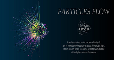 abstract visualization of neural vector image