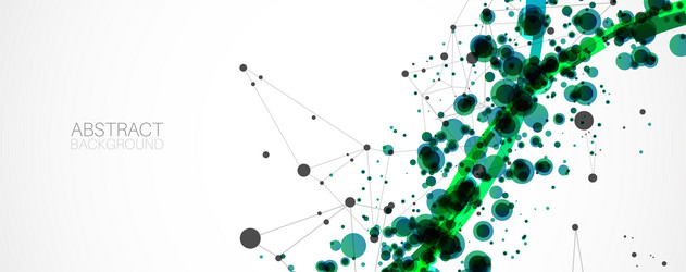 Scientific Network Abstract Background vector image