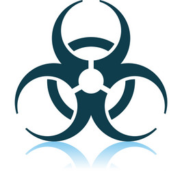 Biohazard icon vector