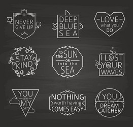 Inspirational Quote Collection - Typography Vector Image