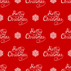 White Snowflake Christmas Seamless Pattern vector image