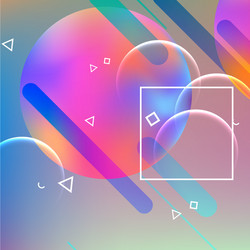 abstract dynamic geometric background vector image