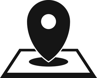 discovery gps pin map icon simple style vector