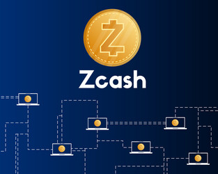 cryptocurrency zcash style digital technology vector