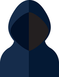 Hacker Security Warning Icon vector image