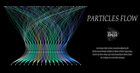 abstract visualization of neural vector image