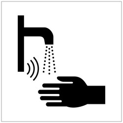 Automatic Sensor Faucet vector image