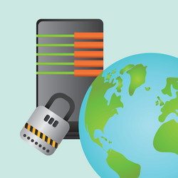 data center cloud computing technology concept vector image