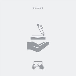 design project - minimal modern icon vector image