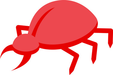 malware bug icon isometric style vector image