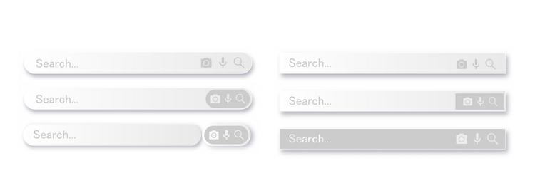 search bar for user interface design and website vector image