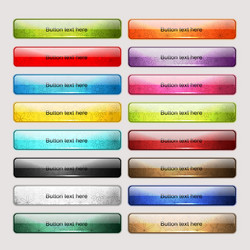 set of glossy button icons for your design vector image