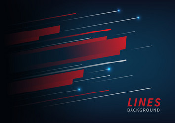abstract red and white stripe lines pattern vector image