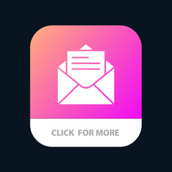 email mail message text mobile app button android vector image