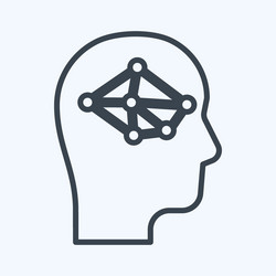 icon logic suitable for programming symbol line vector image