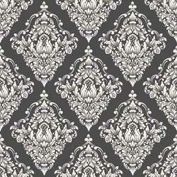 damask seamless pattern background vector image