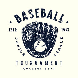 Vintage Baseball Shirt Design  Tournament Shirt Design Template