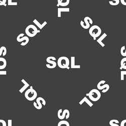 text sql pattern vector image