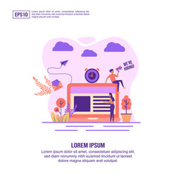 Concept job hiring modern conceptual vector