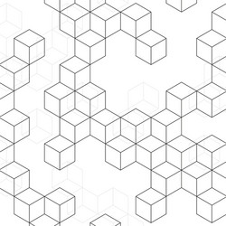 Cubic Pattern - Techno Style vector image