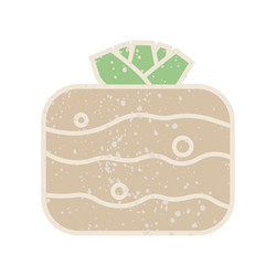 root crop celery icon with pattern on white vector image