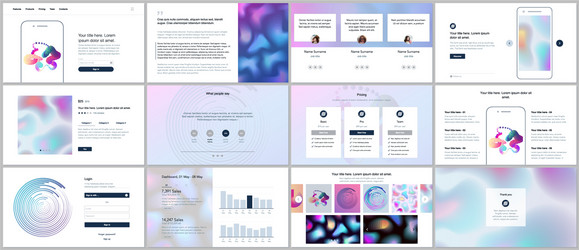 templates for website design minimal vector image