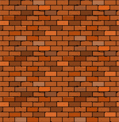 Red Brick Wall with Cracks vector image