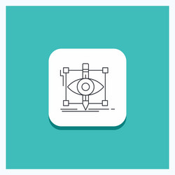 round button for design draft sketch sketching vector image