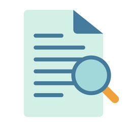searching find document search single isolated vector image