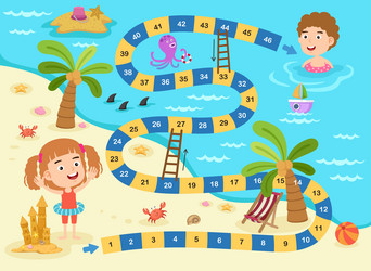 Educational maze game for children vector