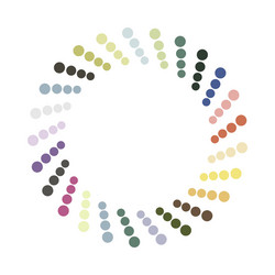 abstract colorful circle design element vector image