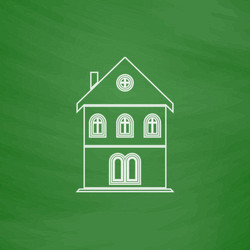 building computer symbol vector image