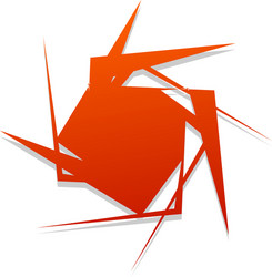edgy random abstract geometric shape element vector image