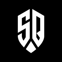 Ss logo monogram with emblem shield style design Vector Image