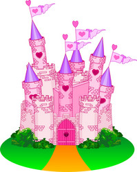 Princess pink frame Royalty Free Vector Image - VectorStock