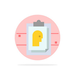 report card file user id abstract circle vector image