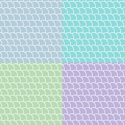 set seamless patterns with round tiles vector image