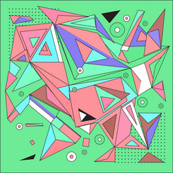 abstract modern triangles background pattern vector image
