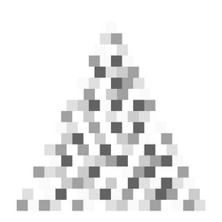 Triangle shaped censor blur effect pattern pixel vector