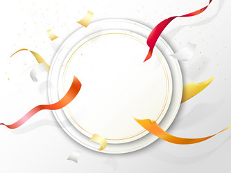 Abstract background with floating ribbon paper Vector Image