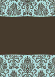 Damask Frame Pattern vector image
