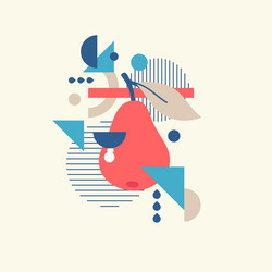 graphics in a minimalistic style vector image