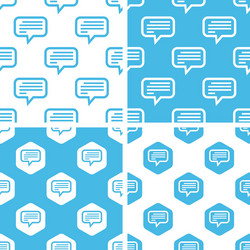 Text message patterns set vector